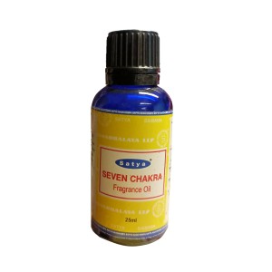 Seven Chakra Fragrance Oil 25ml - 12 Pcs (Satya)